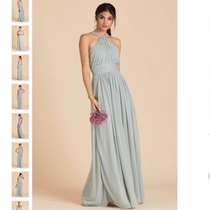 Birdy Grey Mesh Sage Green Kiko Bridesmaid Dress XS